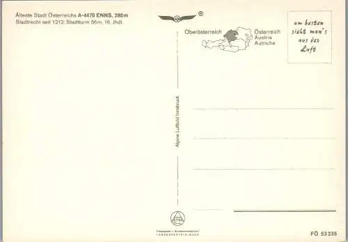 54485 - Oberösterreich - Enns , Panorama - nicht gelaufen