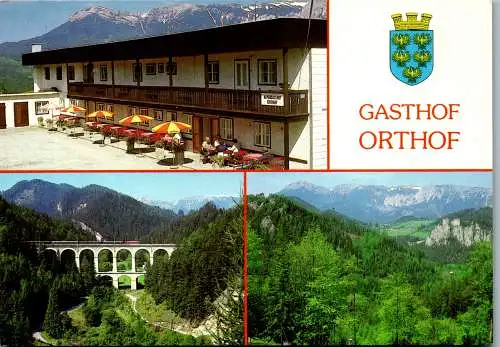 54495 - Niederösterreich - Breitenstein , am Semmering , Gasthof Orthof , Eberhard Fuchs - gelaufen 1986