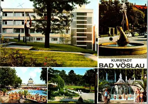 54501 - Niederösterreich - Bad Vöslau , Mehrbildkarte - gelaufen