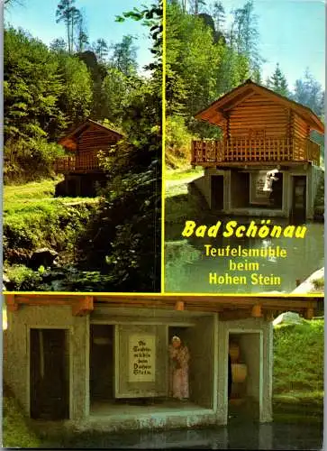 54509 - Niederösterreich - Bad Schönau , Teufelsmühle beim Hohen Stein - gelaufen 1981