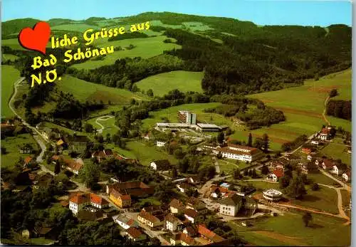 54514 - Niederösterreich - Bad Schönau , Bucklige Welt , Panorama - gelaufen 1993