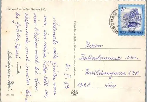54522 - Niederösterreich - Bad Fischau , Ansicht , Schwimmbecken - gelaufen 1983