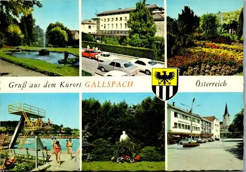 54539 - Oberösterreich - Gallspach , Institut Zeileis , Mehrbildkarte - gelaufen