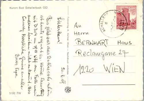 54555 - Oberösterreich - Bad Schallerbach , Mehrbildkarte - gelaufen 1969