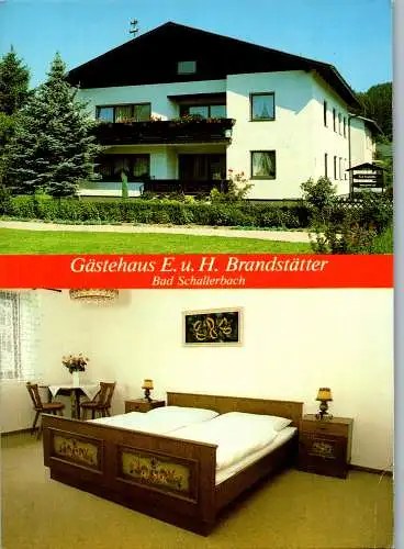 54563 - Oberösterreich - Bad Schallerbach , Gästehaus E. u. H. Brandstätter - gelaufen 1989