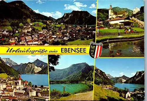 54568 - Oberösterreich - Ebensee , am Traunsee , Mehrbildkarte - gelaufen