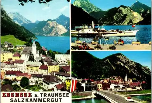 54569 - Oberösterreich - Ebensee , am Traunsee , Mehrbildkarte - gelaufen 1976