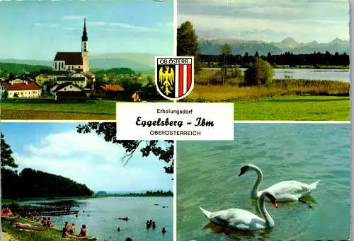 54573 - Oberösterreich - Eggelsberg , Ibm , Heratigersee , Mehrbildkarte - gelaufen 1980