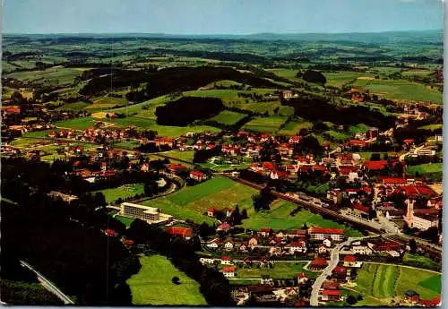 54577 - Oberösterreich - Bad Schallerbach , Thermalschwefelbad , Panorama - gelaufen 1972