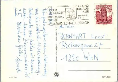 54578 - Oberösterreich - Bad Schallerbach , Mehrbildkarte - gelaufen 1972