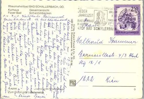 54604 - Oberösterreich - Bad Schallerbach , Rheuma Heilbad , Mehrbildkarte - gelaufen 1979