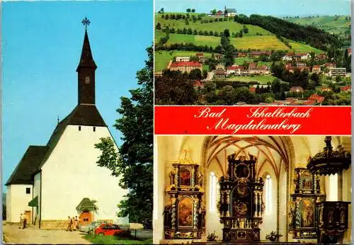 54606 - Oberösterreich - Bad Schallerbach , Magdalenaberg , Mehrbildkirche - gelaufen