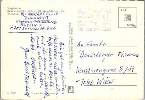 54606 - Oberösterreich - Bad Schallerbach , Magdalenaberg , Mehrbildkirche - gelaufen