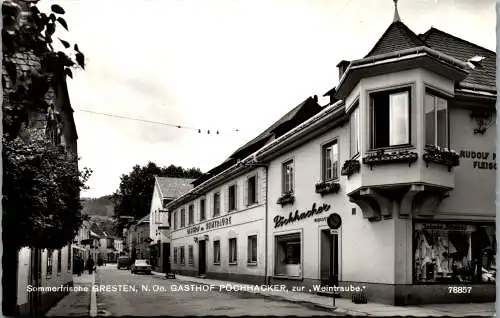 54617 - Niederösterreich - Gresten , Gasthof Pöchhacker zur Weintraube - gelaufen 1978