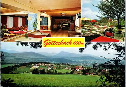 54619 - Niederösterreich - Göttschach , Cafe Restaurant Pension Walter Schwarz , Panorama - nicht gelaufen