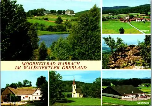 54637 - Niederösterreich - Harbach , Moorbad , Waldviertel , Sporthalle , Mandelstein - gelaufen 1990