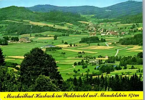 54640 - Niederösterreich - Harbach , Moorbad , Waldviertel , Mandelstein , Panorama - gelaufen 1991