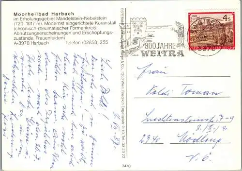 54641 - Niederösterreich - Harbach , Moorbad , Waldviertel , Mehrbildkarte - gelaufen 1987