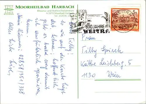 54643 - Niederösterreich - Harbach , Moorbad , Humanomed Gruppe - gelaufen 1995