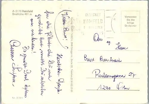54645 - Niederösterreich - Hainfeld , Mehrbildkarte - gelaufen