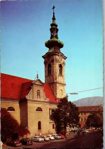 54648 - Niederösterreich - Hainburg , Kirche und Hauptplatz - nicht gelaufen