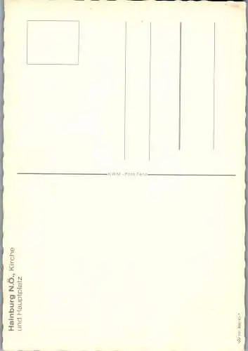 54648 - Niederösterreich - Hainburg , Kirche und Hauptplatz - nicht gelaufen