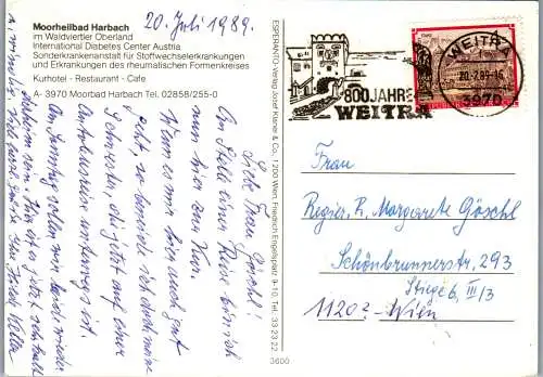 54655 - Niederösterreich - Harbach , Moorbad , Waldviertel , Mehrbildkarte - gelaufen 1989