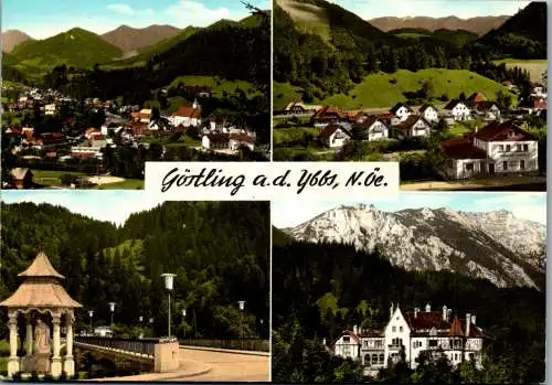 54659 - Niederösterreich - Göstling , an der Ybbs , Jagdschloss Steinbach , Bildstock , Dürrenstein - gelaufen 1970