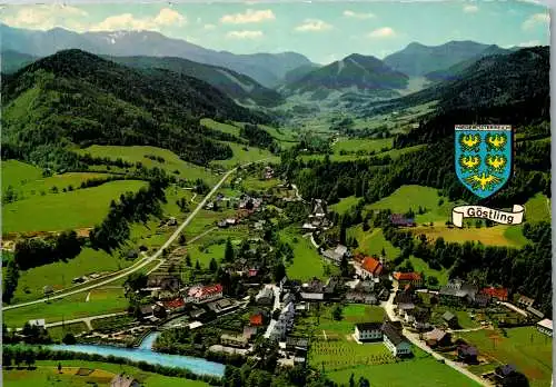 54666 - Niederösterreich - Göstling , an der Ybbs , Panorama - gelaufen 1976