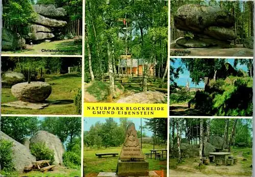 54675 - Niederösterreich - Gmünd , Eibenstein , Naturpark Blockheide , Mehrbildkarte - gelaufen