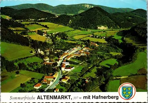 54684 - Niederösterreich - Altenmarkt , an der Triesting , mit Hafnerberg , Panorama - gelaufen 1974