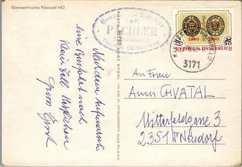 54705 - Niederösterreich - Kleinzell , Mehrbildkarte - gelaufen 1980