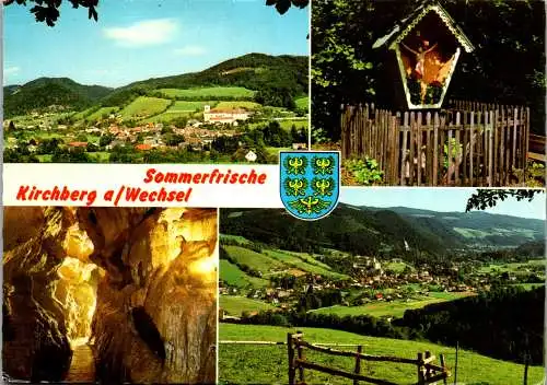 54708 - Niederösterreich - Kirchberg am Wechsel , Hermannshöhle , Mehrbildkarte - gelaufen 1981