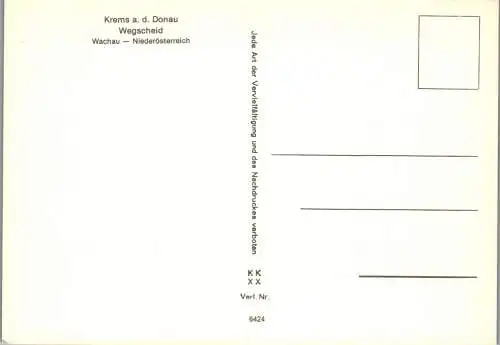 54736 - Niederösterreich - Krems , an der Donau , Wegscheid , Wachau - nicht gelaufen