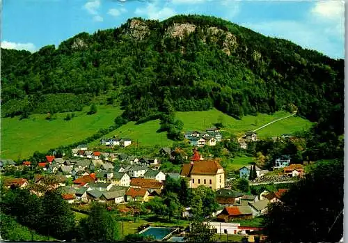 54742 - Niederösterreich - Frankenfels , an der Mariazellerbahn , Panorama - gelaufen 1978