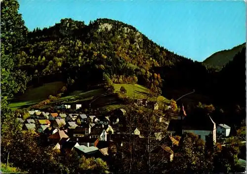 54743 - Niederösterreich - Frankenfels , an der Mariazellerbahn , Panorama - gelaufen