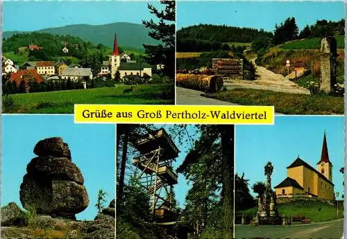 54767 - Niederösterreich - Großpertholz , im Waldviertel , Mehrbildkarte - gelaufen 1978