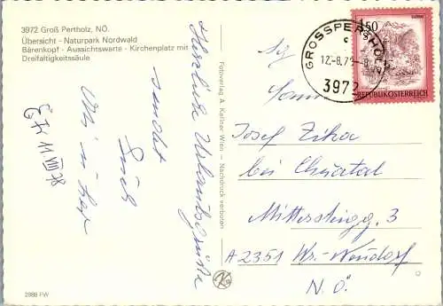 54767 - Niederösterreich - Großpertholz , im Waldviertel , Mehrbildkarte - gelaufen 1978