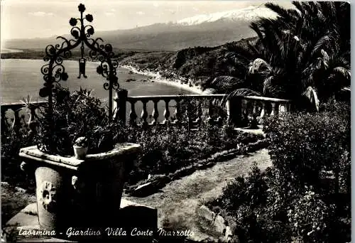 54770 - Italien - Taormina , Giardino Villa Conte Marrzotto - gelaufen 1956