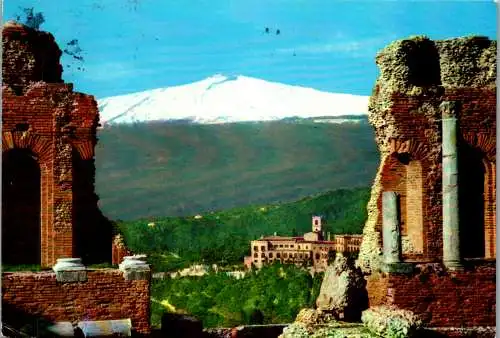 54775 - Italien - Taormina , Panorama - gelaufen 1981