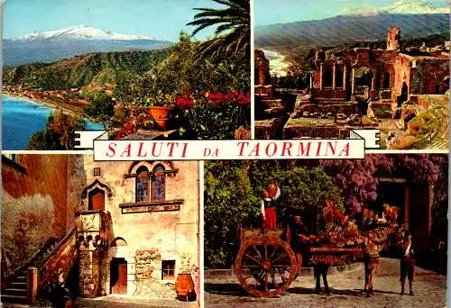 54779 - Italien - Taormina , Mehrbildkarte - gelaufen