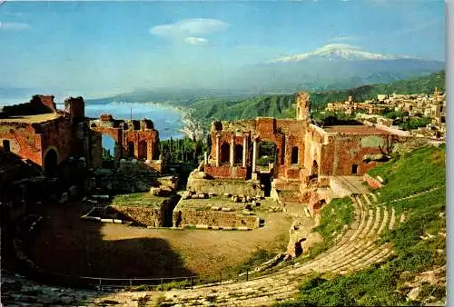 54780 - Italien - Taormina , Teatro greco - gelaufen 1983