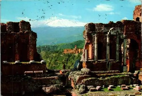 54783 - Italien - Taormina , Teatro greco - gelaufen 1980
