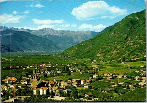 54784 - Italien - Terlan , Terlano im Etschtal , Blick gegen die Texelgruppe - gelaufen 1983