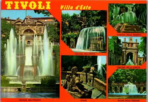 54791 - Italien - Tivoli , Villa d'Este , Fontana dell'Organo , Civetta , Rometta , Dell'Ovato - gelaufen 1985