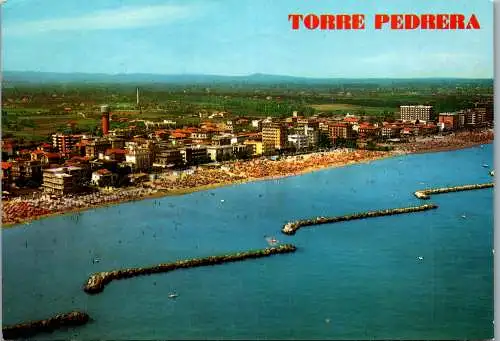 54797 - Italien - Torre Pedrera , Veduta aerea - gelaufen 1983