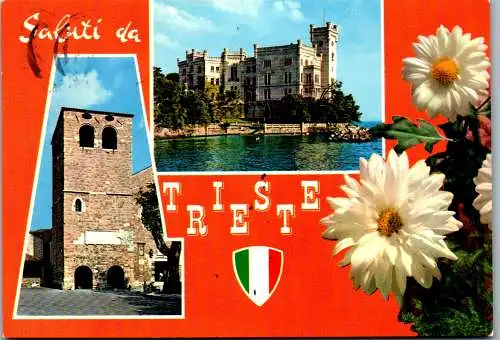 54825 - Italien - Trieste , Mehrbildkarte - gelaufen 1980