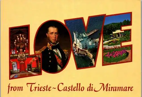 54832 - Italien - Trieste , Castello di Miramare - gelaufen 1988