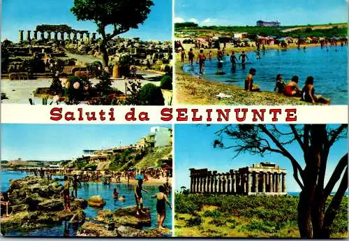 54833 - Italien - Selinunte , Tempio C , Tempio di Giunone e Spiaggia Calandrino - gelaufen 1980