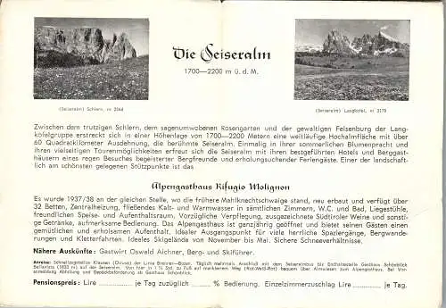 54850 - Italien - Seiser Alm , GasthausRifugio Molignon am Rosengarten , Seiseralm , Oswald Aichner